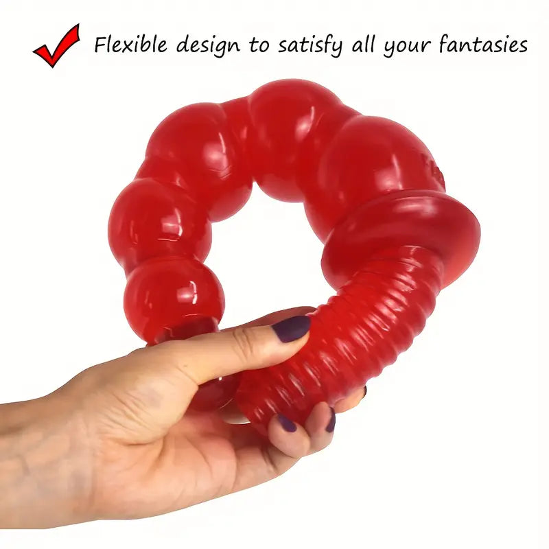 Dildo kulki z rękojeścią, 4 kolory <3,2-6,2/25cm>