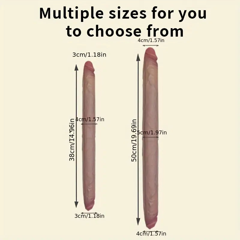 Długie podwójne dildo, 2 rozmiary