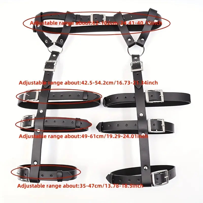 Harness damski na uda 3 paski