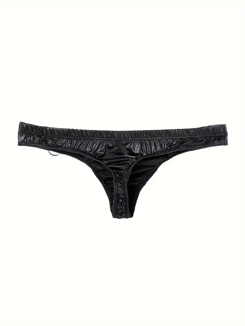 Stringi męskie z metalowym kółkiem, M-XXL