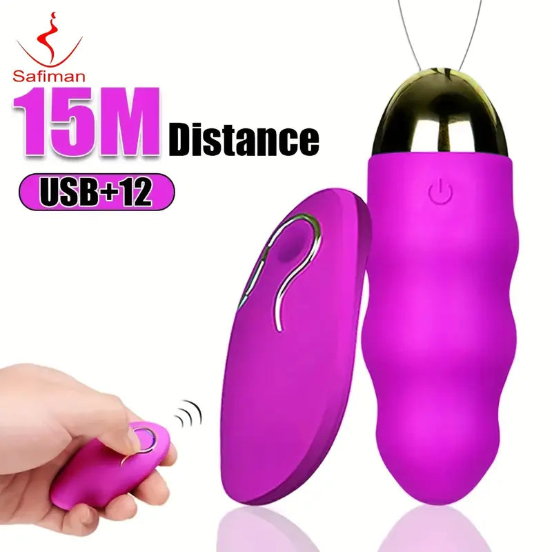 Jajko Senses 12 trybów wibracji, sterowanie pilotem, 3 kolory <8,5cm>