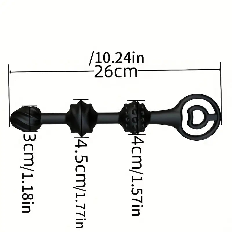 Pompowane 3 kulki analne <śr.max.9,5cm>