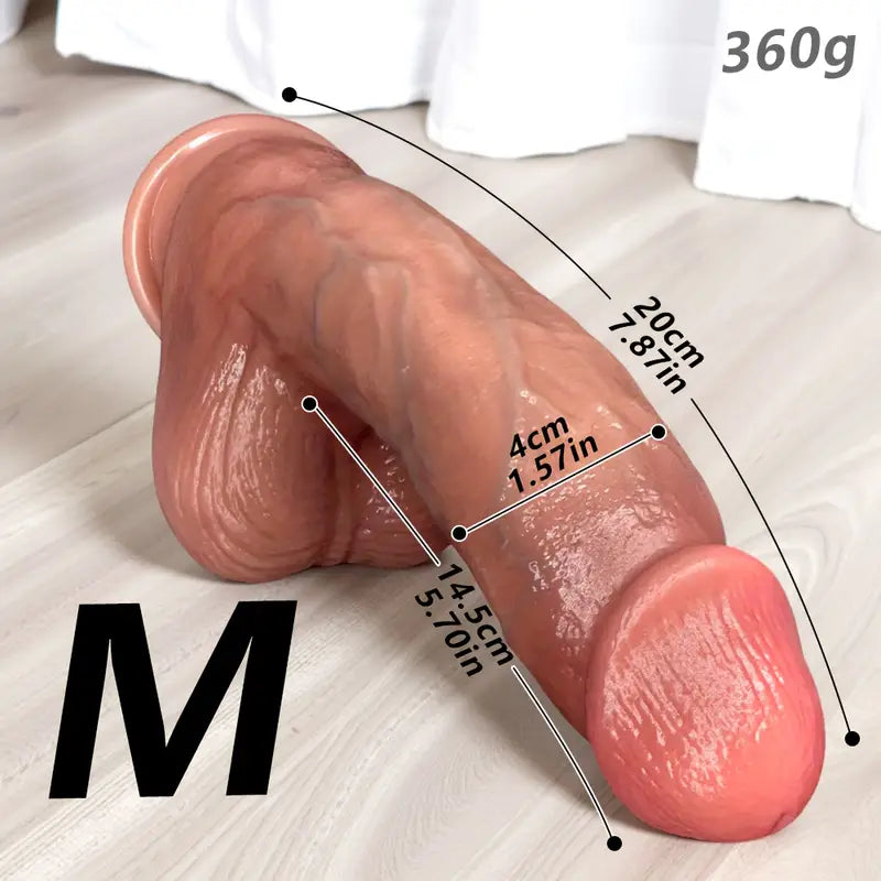 Realistyczne dildo z mocną przyssawką, 3 rozmiary
