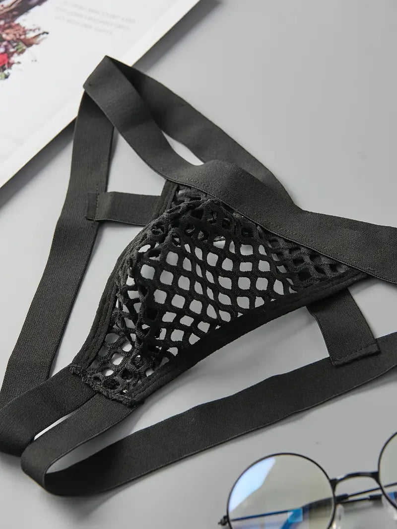 Siatkowe slipy z otwartym tyłem, 2 kolory, rozmiary S-XL