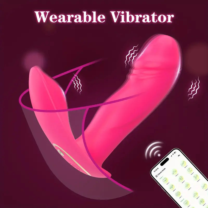 Wibrator stymulator punktu G i łechtaczki, do noszenia w ciągu dnia, 9 trybów wibracji