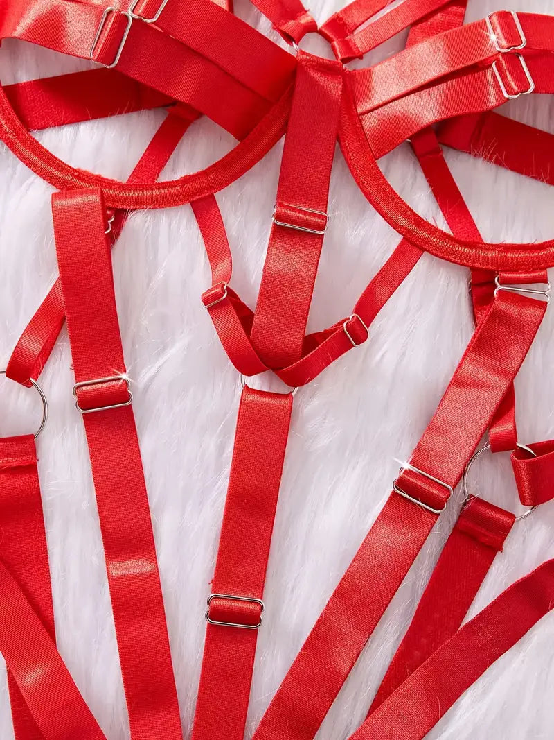 Sexi materiałowe body dla odważnej kobiety, 3 kolory, XS-XXL