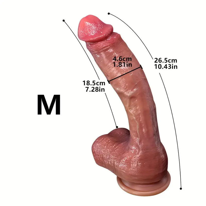 Duże długie realistyczne dildo z przyssawką, 5 rozmiarów