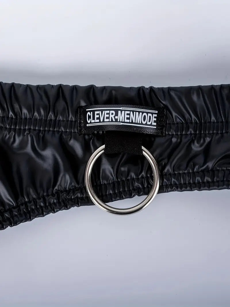Stringi męskie z metalowym kółkiem, M-XXL