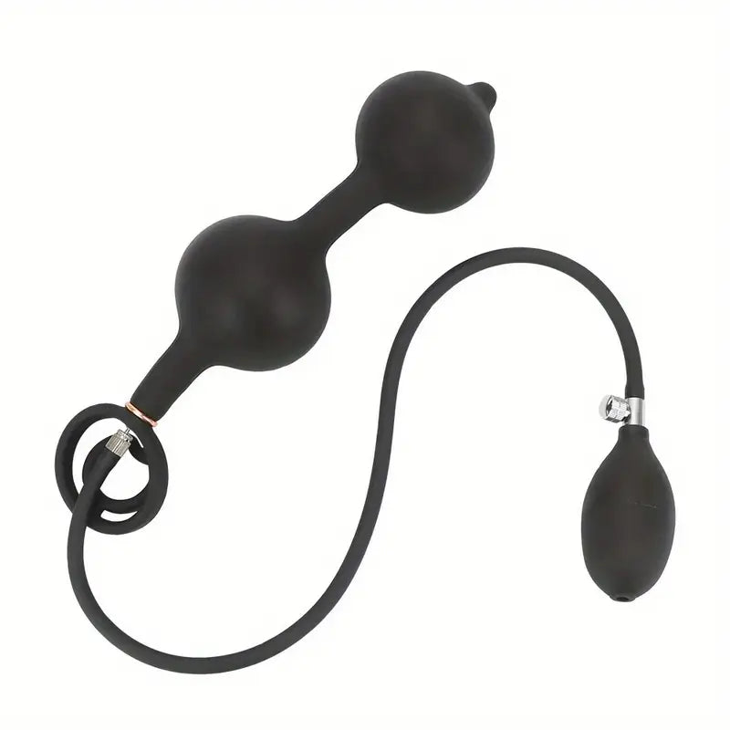 Pompowane 2 kulki analne <śr.max.10cm>