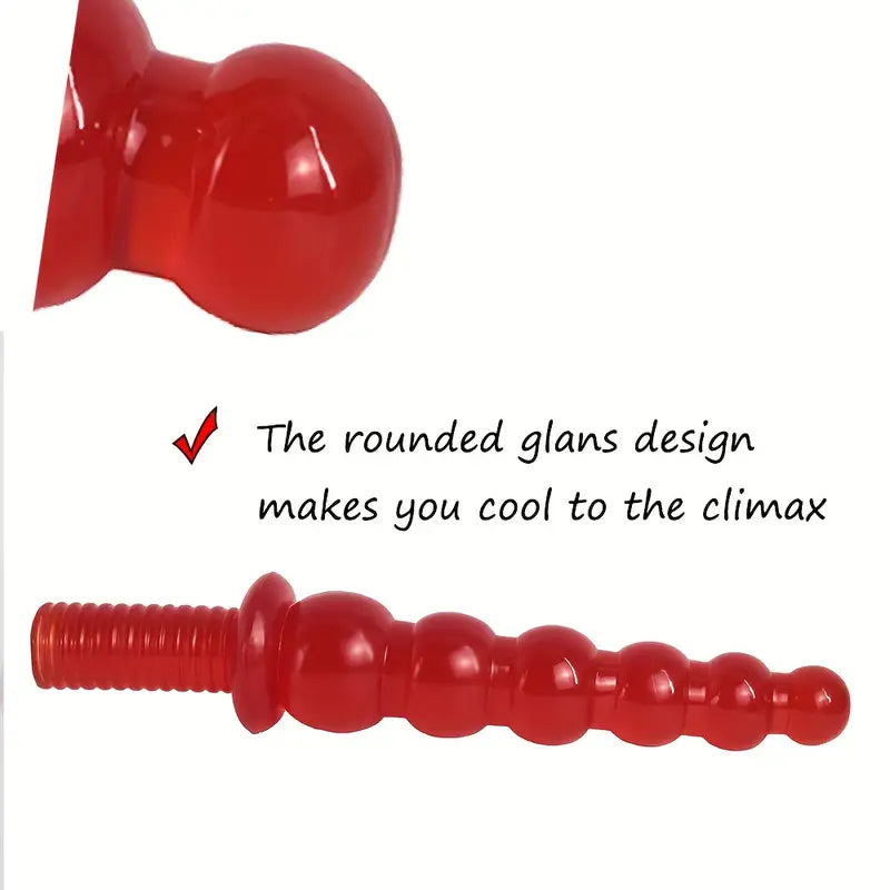 Dildo kulki z rękojeścią, 4 kolory <3,2-6,2/25cm>