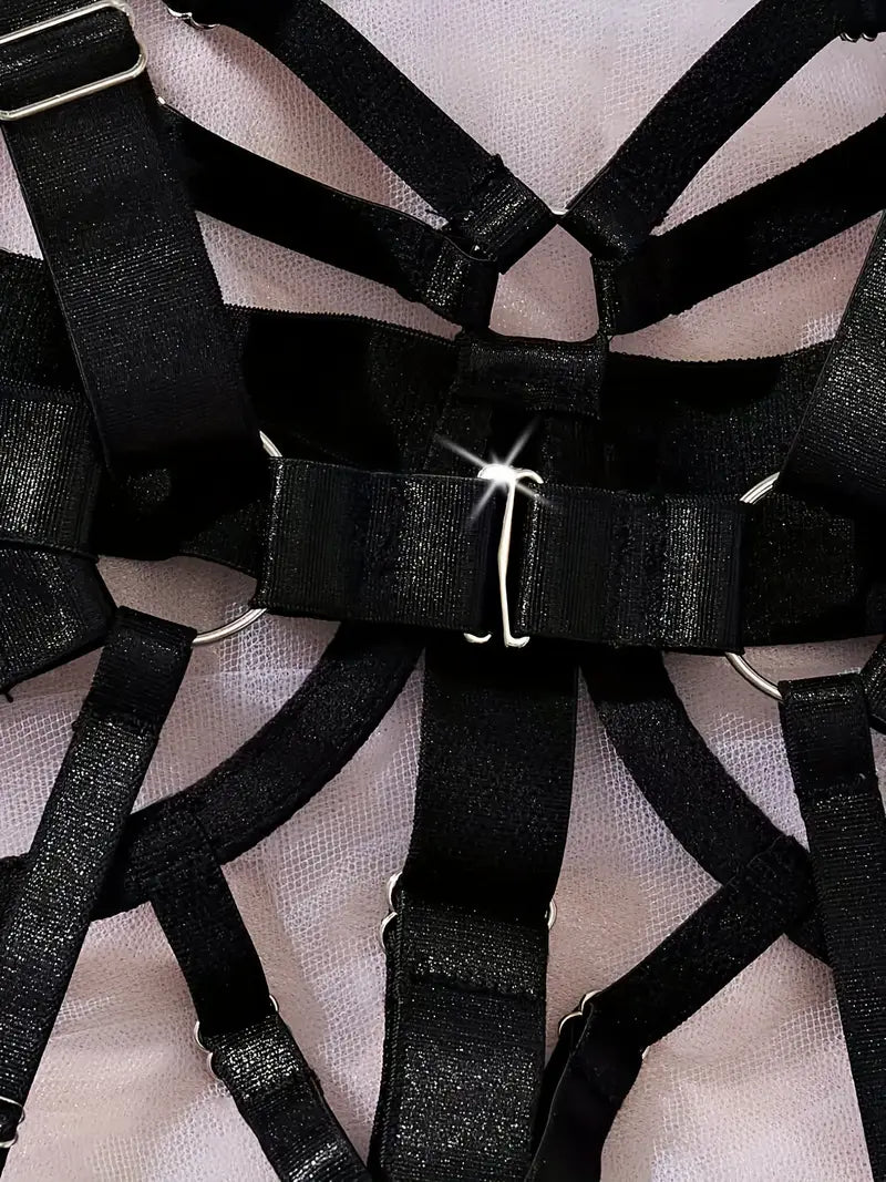 Sexi materiałowe body dla odważnej kobiety, 3 kolory, XS-XXL