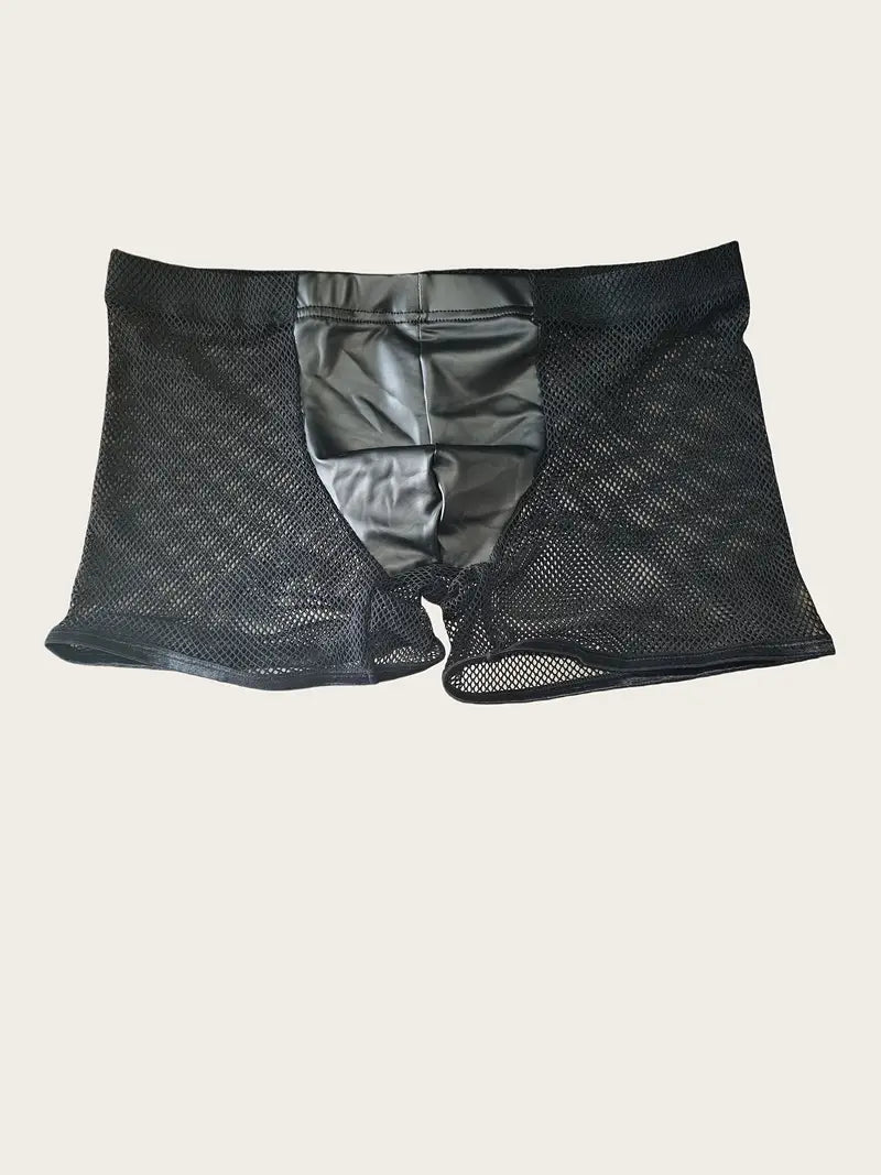 Oddychające siatkowe bokserki z niskim stanem, rozmiary M/L/XL/XXL