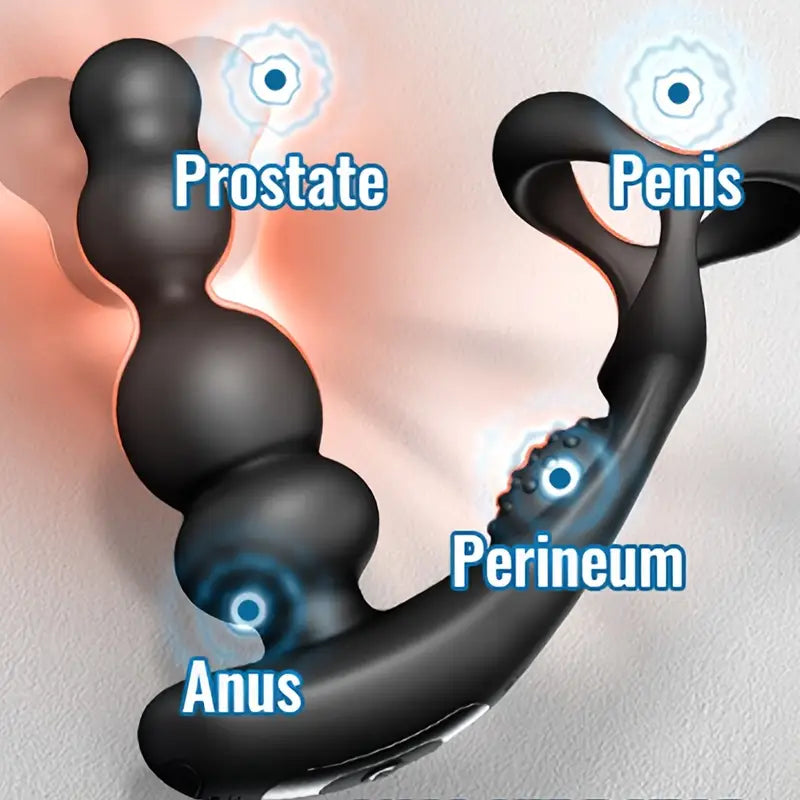 Rotacyjny masażer prostaty z wibracjami