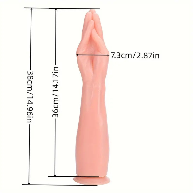 Super duża ręka, dildo z przyssawką, 2 kolory