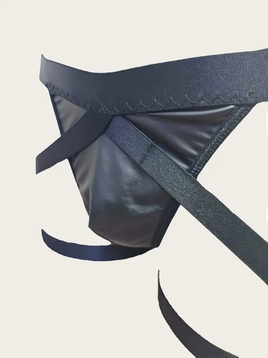 Jockstrapy Sexy Thong Briefs CZARNE, rozmiary S/M/L/XL
