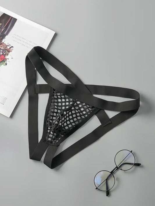 Siatkowe slipy z otwartym tyłem, 2 kolory, rozmiary S-XL