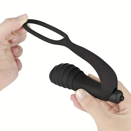 Masażer prostaty z ringiem na jądra, 10 trybów wibracji, 3 kolory