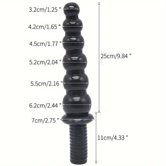 Dildo kulki z rękojeścią, 4 kolory  <3,2-6,2/25cm>