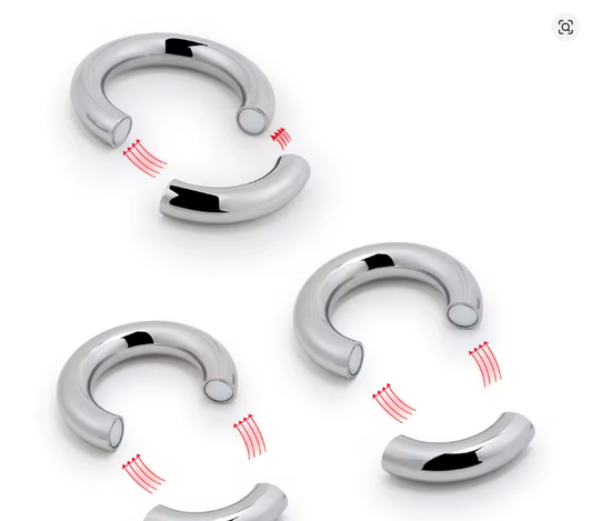 Metalowy ring magnetyczny na moszne 7 rozmiarów