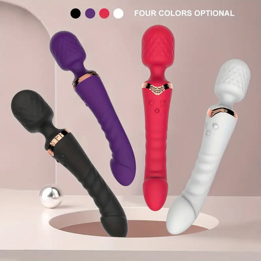 Deluxe masażer, stymulator łechtaczki, dopochwowy, 10 trybów, 4 kolory, silikonowy