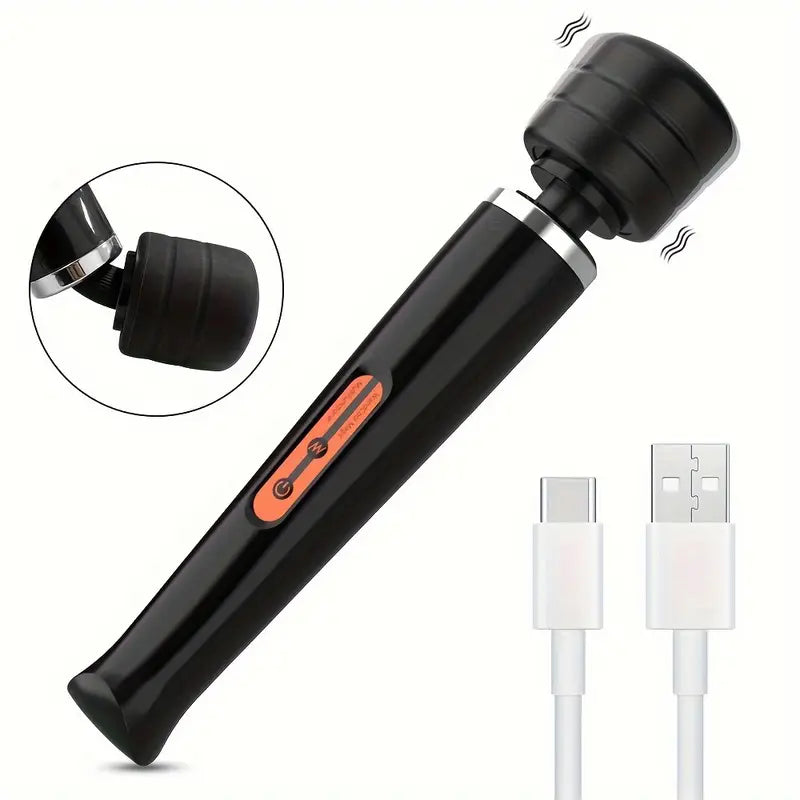 Masażer łechtaczki AV z 10 poziomami intensywności, 2 kolory  <32,5cm>