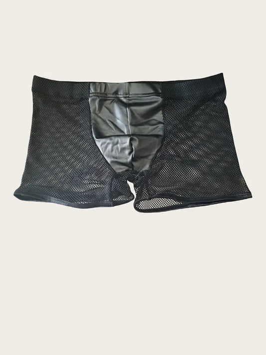 Oddychające siatkowe bokserki z niskim stanem, rozmiary M/L/XL/XXL