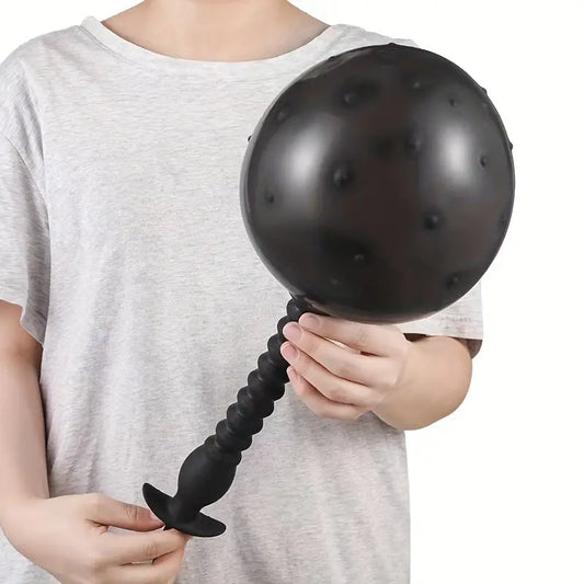 Ekstra duży nadmuchiwany korek analny 18cm