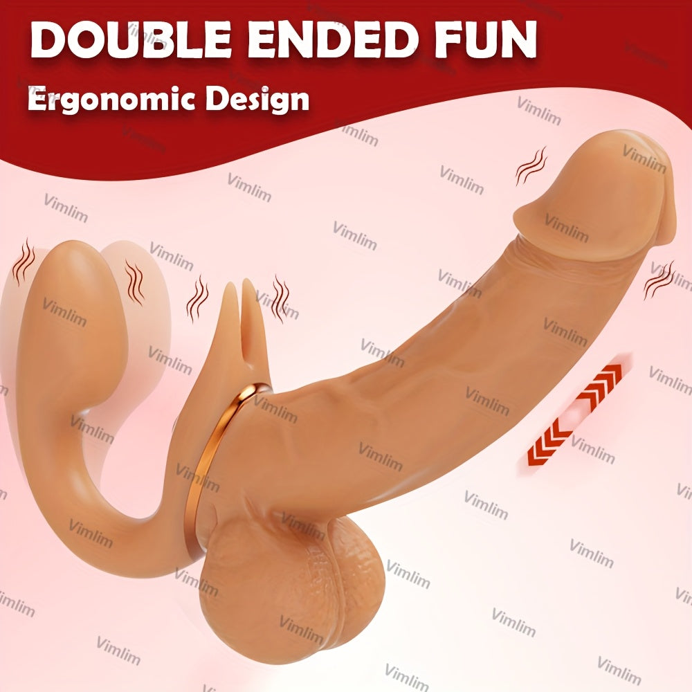 Dwustronne Wibracyjne Dildo dla Dwojga tryb posuwisty lub wibracji